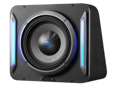 10" Alpine PrismaLink S-Series Pre-Loaded Subwoofer Wedge Enclosure - S2-SB10